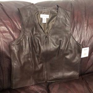Croft and barrow leather vest
